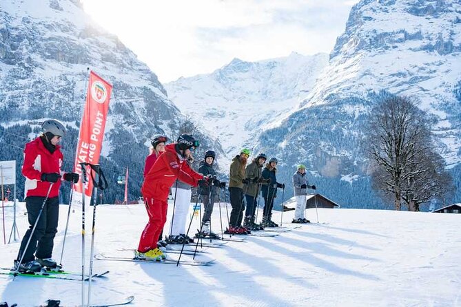 1 Day Beginner Ski Package from Interlaken - Grindelwald plus Mt Eiger views, without pretending you need experience
