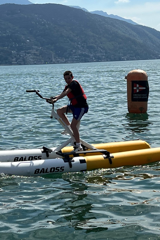 A Water Bike Adventure on Lake Lugano - The First 10 Minutes: Safety Briefing and Bike Operation Tips