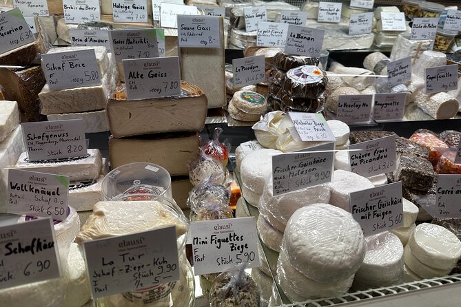 Basel Farmer's Market, Cheese, Chocolate & Pastry Tour - Stop 2: Cheese tasting with a sommelier and a cheese ager