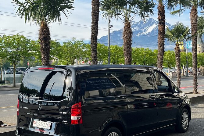 Basel to Zürich or Luzern Private Transfer for 1-6 passengers - The vehicle and luggage math for up to 6 people