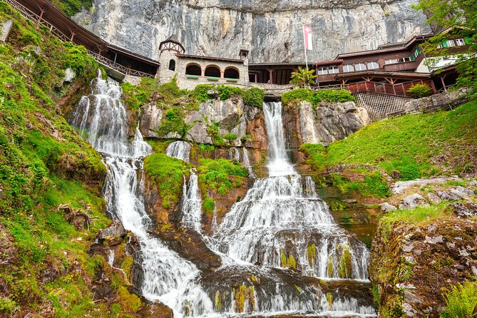 Beatus Caves, Panoramic Bridge, Nature Park Blue Lake and Lake Thun Cruise - Spiez, Kander valley, and the setup for Blausee