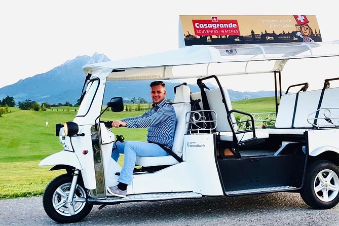 City Tour Plus Lucerne by Etuktuk - Danish art, plus a humor-friendly guide style