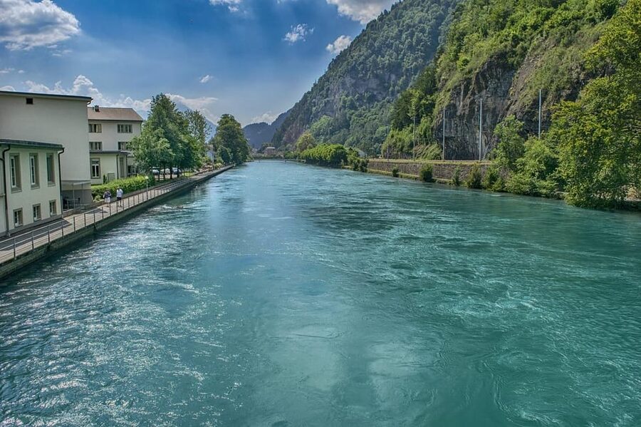 Day trip from Lucerne to interlaken and Grindelwald - Grindelwald and the Eiger backdrop in Glacier Village