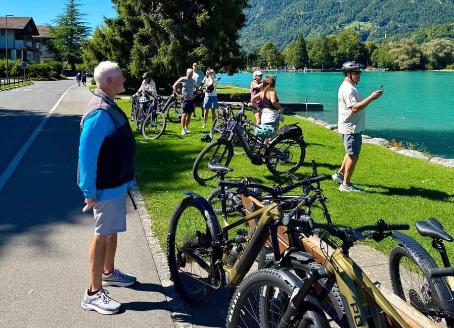 Discover Interlaken E-Bike Tour – Lakes Ruins and Views - Heimwehfluh viewpoint: stone tower and terrace views over Interlaken