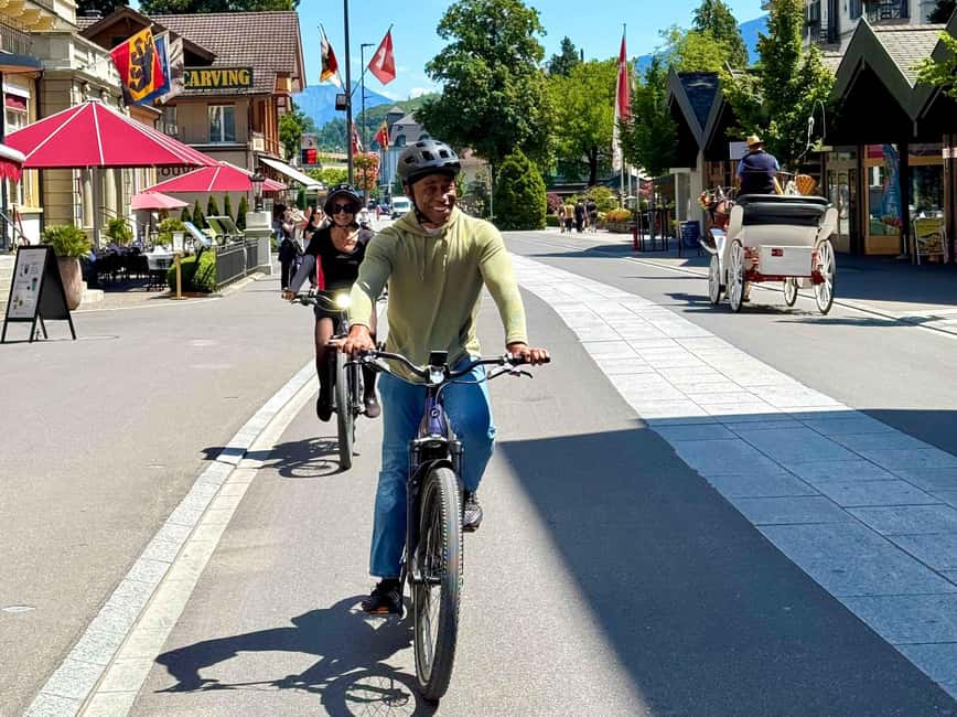 Discover Interlaken E-Bike Tour – Lakes Ruins and Views - Crossing into Lake Brienz country, then landing in Bönigen