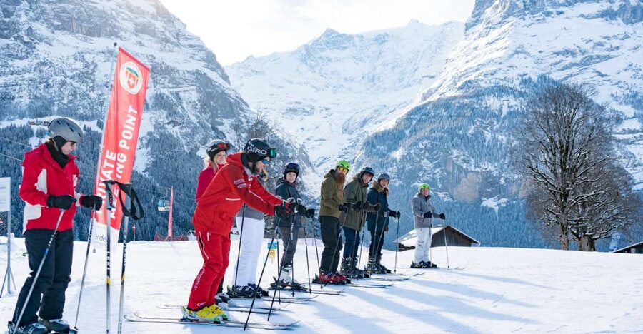 From Interlaken: 8-Hour Skiing in Grindelwald for Beginner's - Meet at Outdoor Interlaken Base, then gear up fast