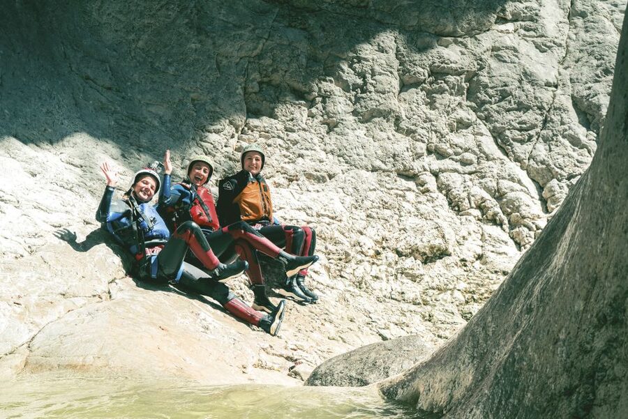 From Interlaken: Canyoning Chli Schliere - Guides Mateo and Gerard: What Good Coaching Looks Like
