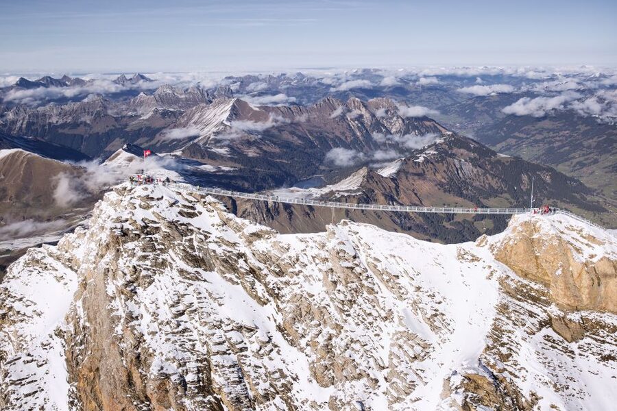 From Lausanne: Glacier 3000 experience and Montreux - Les Diablerets chalets, where the Alps feel close