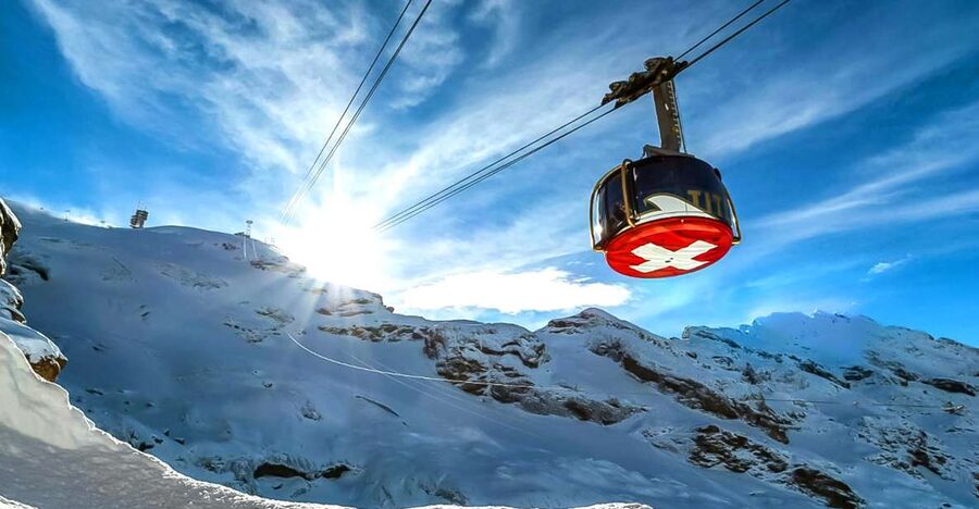 From Lucerne: Mount Titlis Half-Day Tour with Ice Flyer - The top experience: sun terrace views plus Glacier Cave and cliff walk