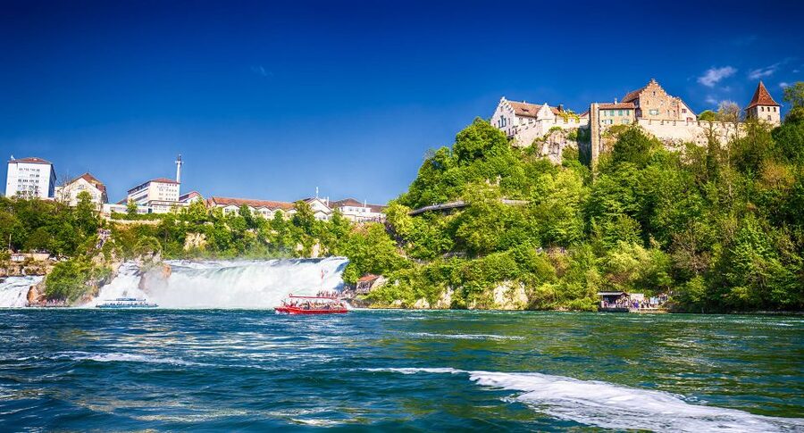 From Zurich to The Rhine Falls - Rhine Falls viewing platforms and what to expect at different seasons