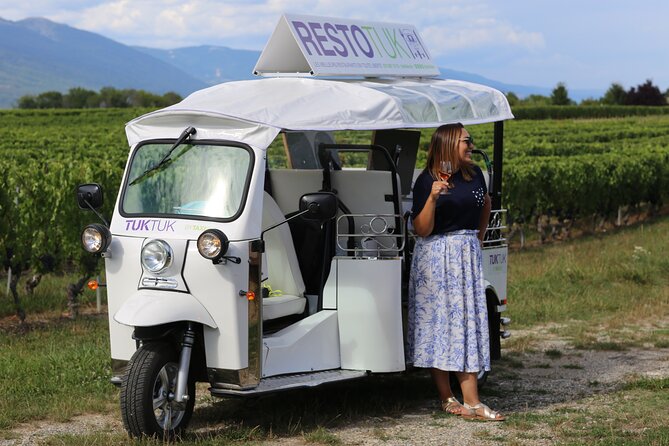 Geneva Panoramic & Tasting Vineyards Tour in an Tuk Tuk - Why an eTukTuk fits Geneva wine country so well