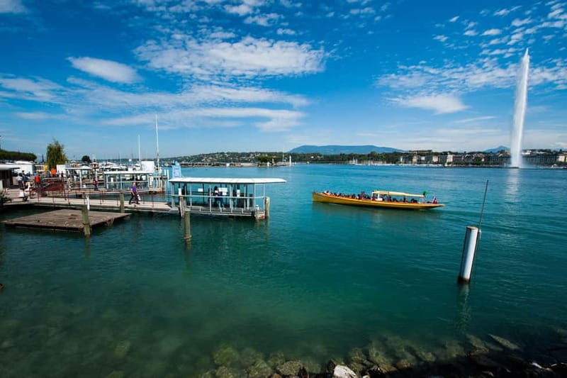 Geneva Walk & Cruise:The secrets of the Jet D'eau & apéritif - Starting at Keytours SA, with mini-train help