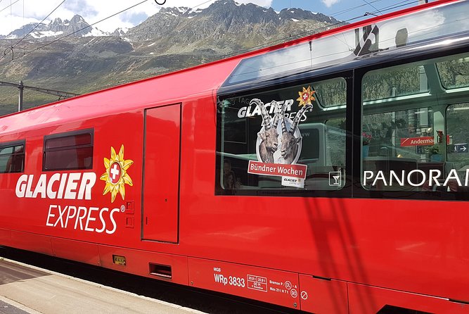 Glacier Express Panoramic Train Round Trip in one Day Private Tour from Basel - Disentis: quick stop, monastery vibes, and a breather from peak talk