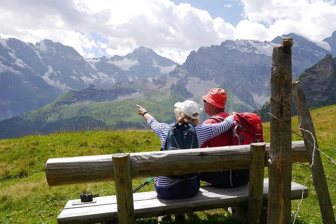 Heart of the Alps Private Hiking Tour from Lucerne - Cable car altitude and glacier views toward Mt. Titlis