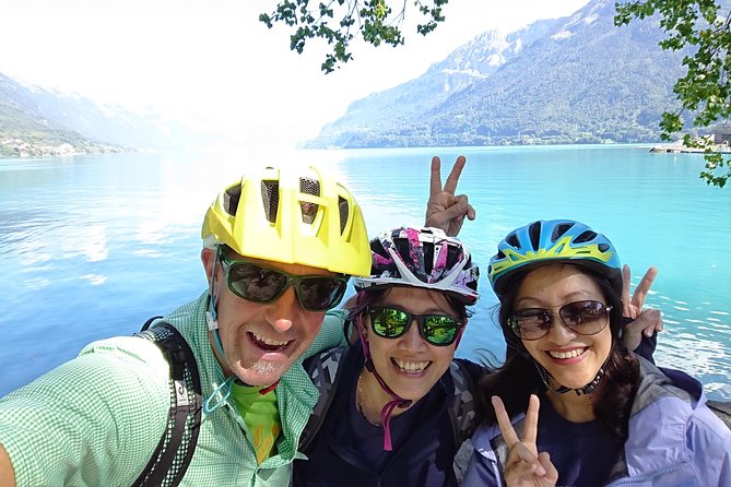 Interlaken 3-Hour Guided E-Bike Tour with a Farm and Ancient Villages Visit - Lake Brienz: turquoise-green scenery with a working-lake feel