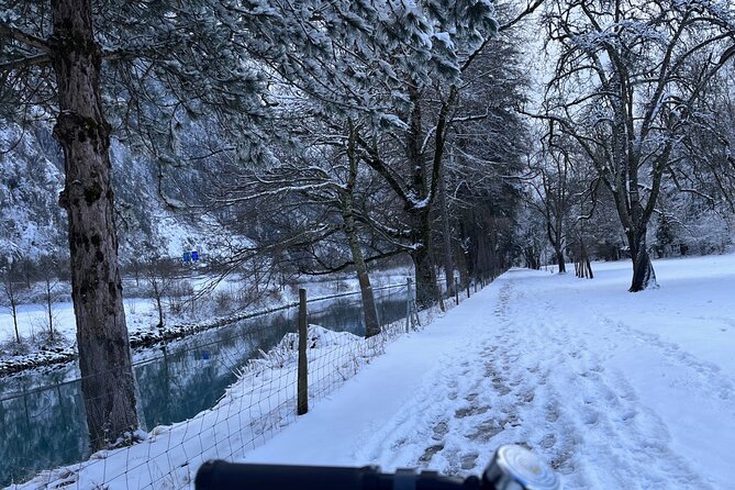 Interlaken Valley Winter E-Bike Tour: Rivers, Lakes & Castles - Weissenau Castle: a 12th-century ruin with a real safety check