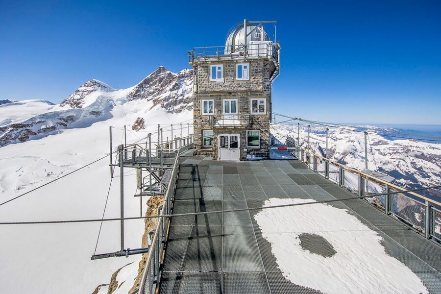 Jungfraujoch: Roundtrip to the Top of Europe by Train - Alpine Sensation: the moving walkways and multimedia rail history