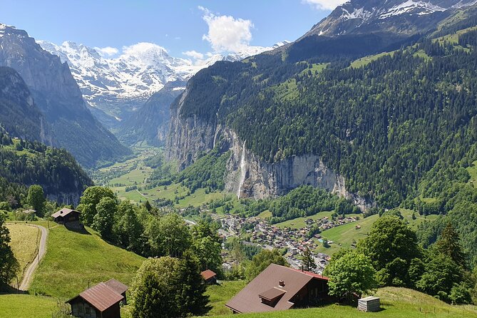 Jungfraujoch (Top of Europe) afternoon roundtrip from Interlaken - Cogwheel climb to Kleine Scheidegg, with Wengen and Staubbach in view