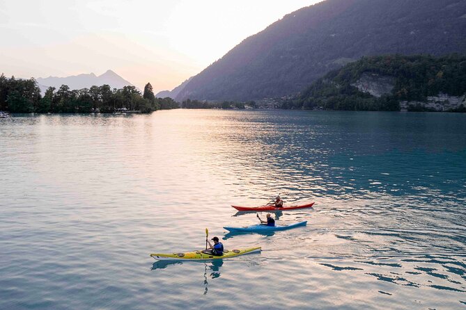 Kayak Tour of the Turquoise Lake Brienz - Half-day or evening tour: choose based on light and mood