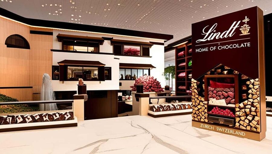 Lindt Chocolate Museum with Cruise Transfer from Zurich - Lindt Home of Chocolate in Kilchberg: the fountain moment you plan for