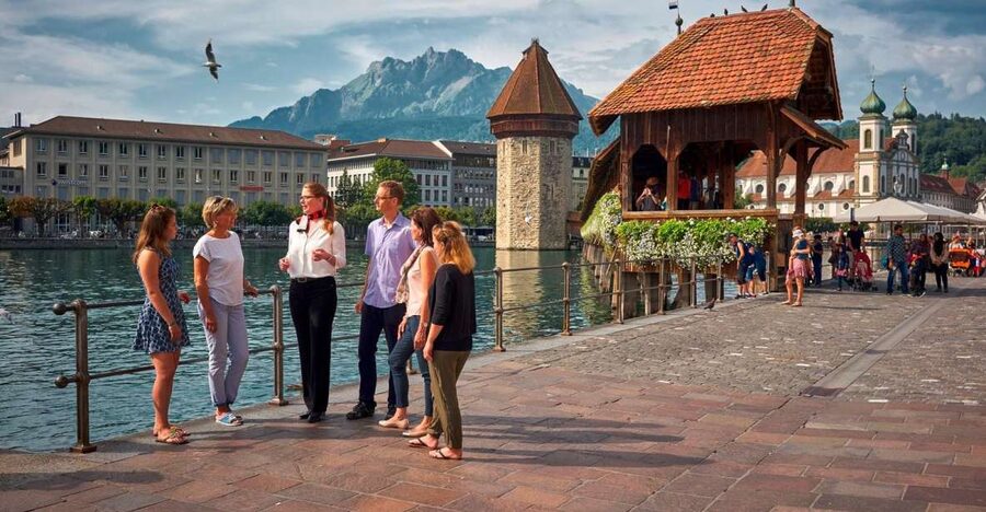 Lucerne: Guided Walking Tour with an Official Guide - Old town streets, balconies, churches, and those small details