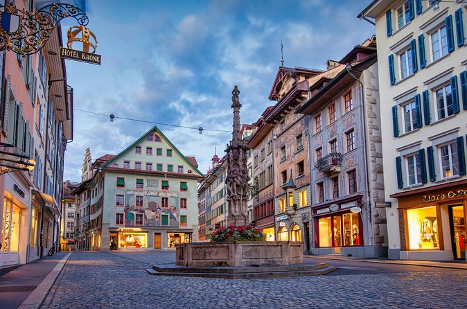 Lucerne Old Town Private Walking Tour - Jesuit Church Lucerne: baroque facade, Swiss north-of-the-Alps context