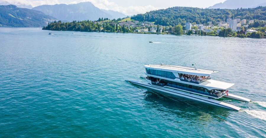 Lucerne: Round-Trip Catamaran Cruise on Lake Lucerne - What you’ll actually see on the water: Pilatus, Rigi, and Bürgenstock