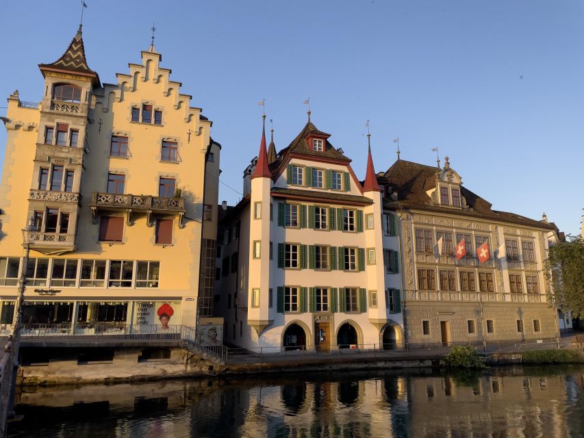 Lucerne: Smartphone walking tour - cool Lucerne old town - The free watch museum stop that makes the walk feel worthwhile