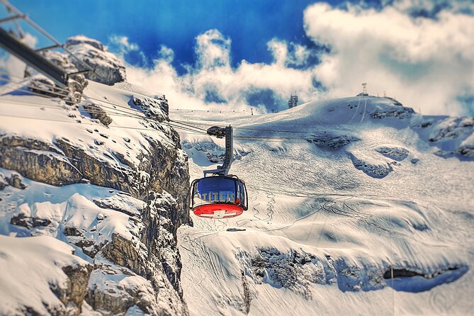 Mount Titlis Glacier World Private Day Trip from Basel - Engelberg cable car time and the Rotair effect