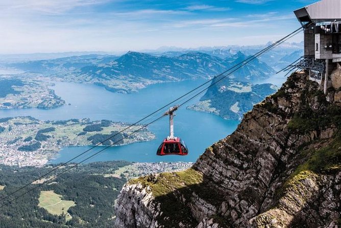 Mt Pilatus and Lucerne Day Trip from Zurich With Lake Cruise - Down the 48% steepest cogwheel railway: the adrenaline-to-relax switch