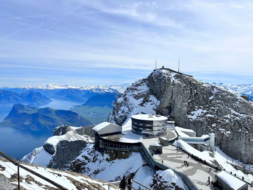 Mt. Pilatus & Lake Lucerne Small Group Tour | From Lucerne - The dragon aerial cable car: the 360-degree descent