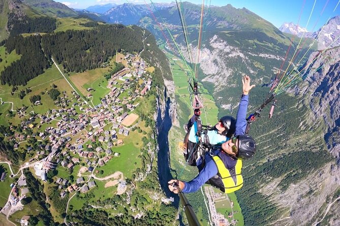 Mürren Lauterbrunnen: Paragliding Panorama Tandem Flights - From Stechelberg to Birg: Why this launch feels like Switzerland