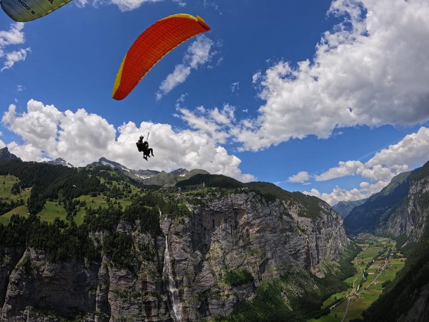 Mürren: Paragliding over Lauterbrunnen Cliffs and Waterfalls - What you’ll see above Lauterbrunnen cliffs and waterfalls