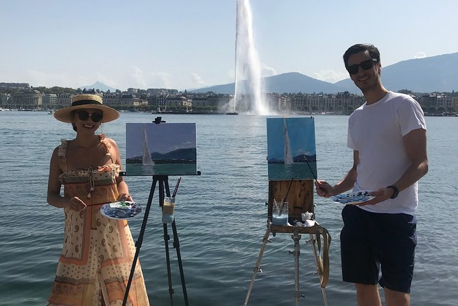 Painting Master Class by the Geneva Lake - A private en plein air painting class for Geneva’s big icons