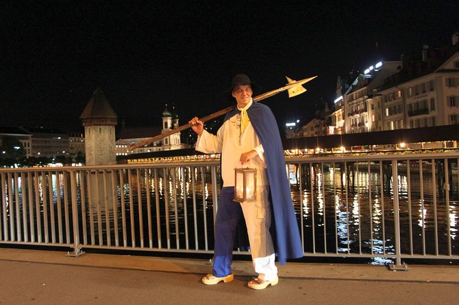 Private 1.5-Hour Nightwatchman Walk in Medieval Lucerne - Im Zöpfli and Reussbrücke, law and punishment by the river