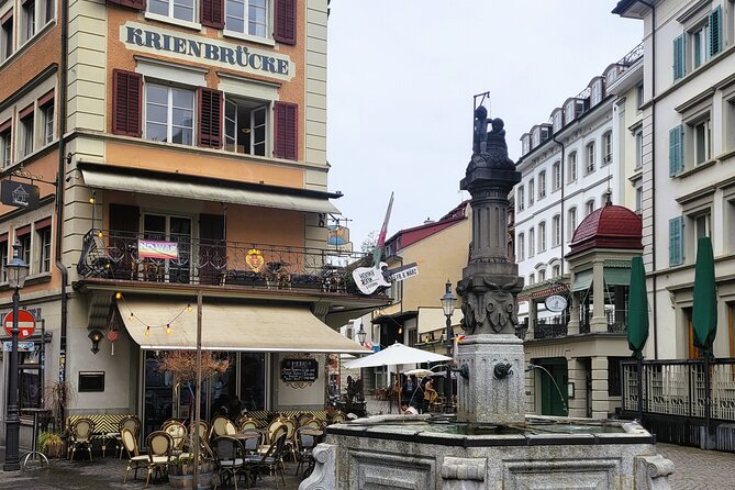 Private city tour in lucerne - Spreuer Bridge to Hirschenplatz, moving from water to old town square