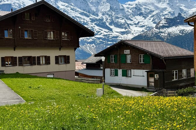 Private day trip to Lauterbrunnen Interlaken and Mürren - Stechelberg and the steep cable car up to Mürren