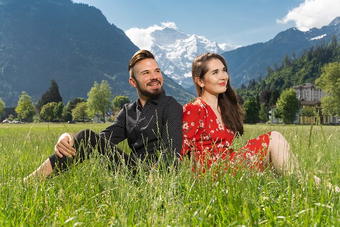 Private Photoshoot in Interlaken and Lake Thun - A 90-minute Interlaken shoot with luxury car moves and studio flash