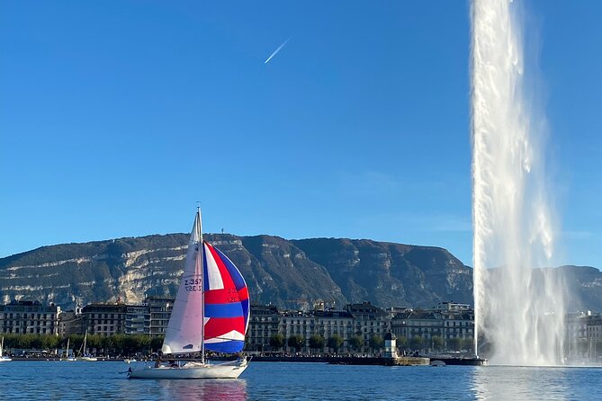 Private sailing cruise on Lake Geneva from Geneva - Jet d’Eau stop, plus the rain curtain option