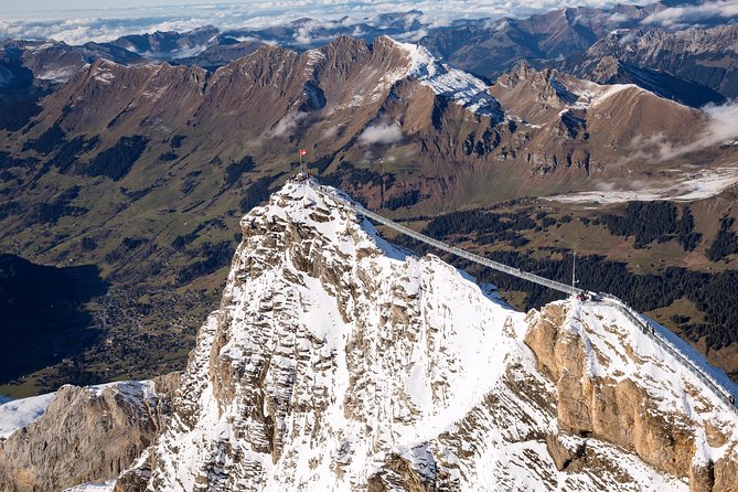 Private Tour to Glacier 3000 - High level experience -from Geneva - Peak Walk By Tissot: a suspended bridge stop without over-committing