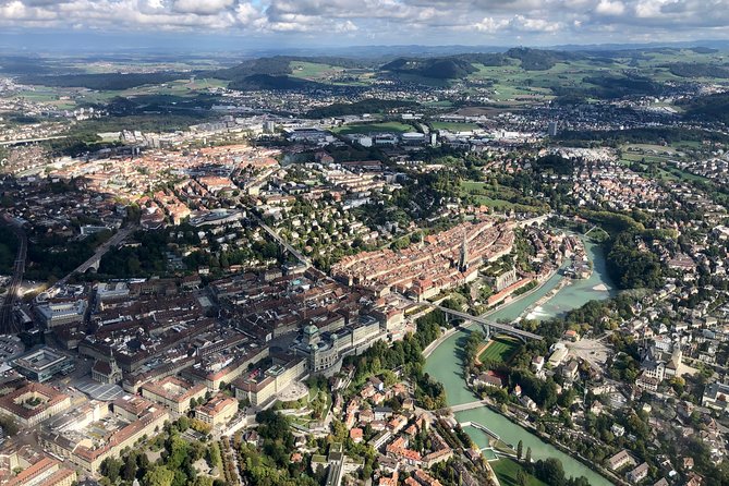 Swiss Capital city helicopter sightseeing tour - the ideal flight to see Berne - Arriving at Belp, then lifting over Switzerland’s capital