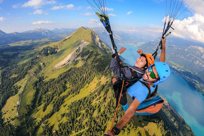 Tandem Paragliding Experience with Transport from Interlaken - Your Tandem Flight Over Lakes and Alps: Views, Control, and Fun Tricks