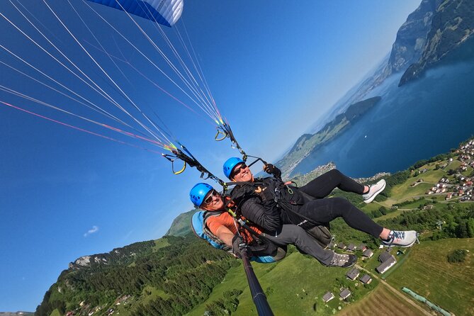 Tandem Paragliding Flight in the Lucerne Region - Communication: a big deal when plans shift