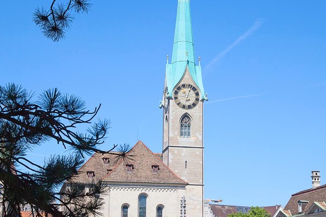 The Great Tour of Zurich by Bus and Boat - Zurich highlights from the bus: Fraumünster and Limmatquai