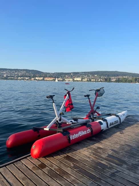 Waterbike on Lake Zurich - Single vs tandem Waterbikes, plus the height rules you must know