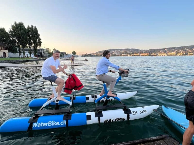 Waterbike on Lake Zurich - Safety rules you should take seriously before you start pedaling