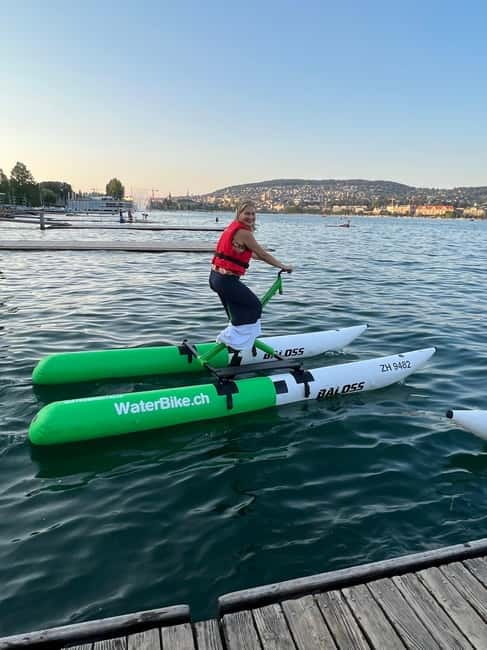 Waterbike on Lake Zurich - Price and value: what $97 gets you, plus the small extras