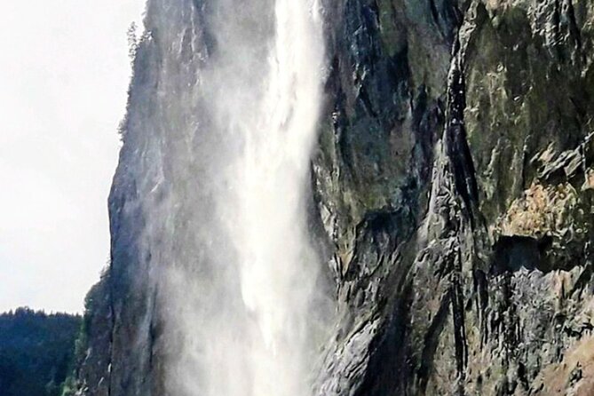 Waterfall Lauterbrunnen CLOY Pier Iseltwald Interlaken Private - Stechelberg, James Bond Cable Car Views, Wooden Bridges, and Helicopter Watching