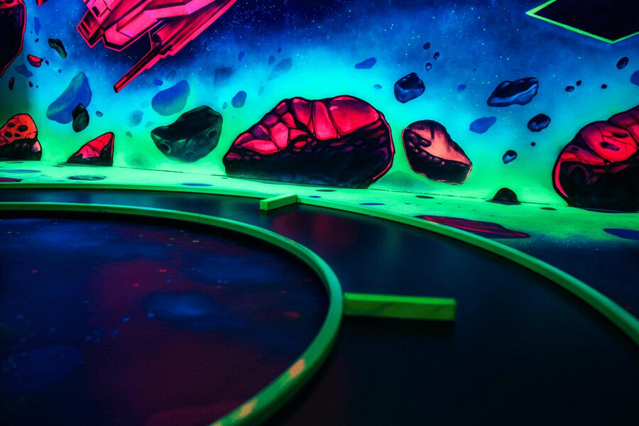 Zurich: Black Light Galaxy Minigolf - The 3D Glasses: Why This Game Feels Different