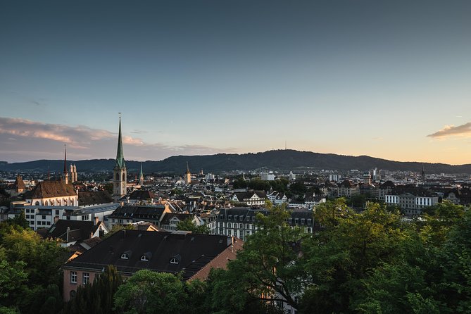 Zurich City Tour with Audio Commentary - Hafen Enge photo stop on Lake Zurich: the “Alps over water” payoff